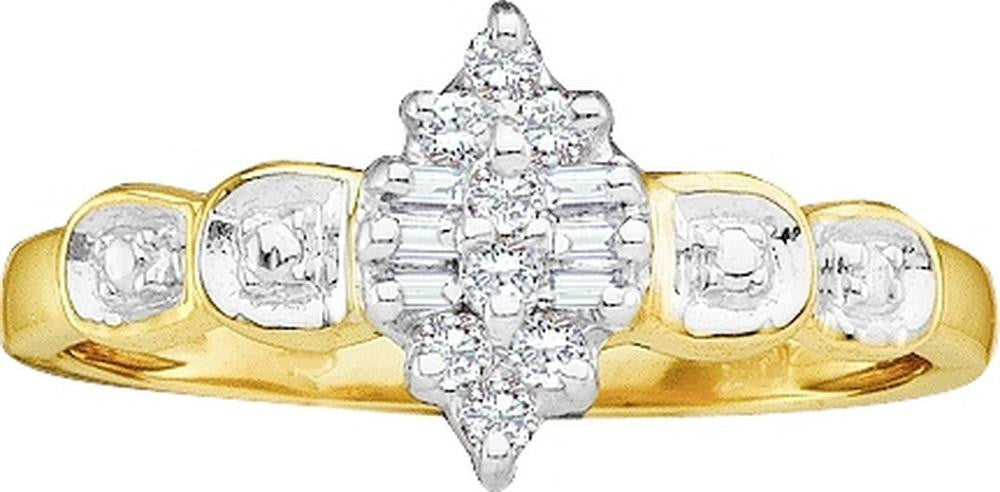 1-10CT-Diamond CLUSTER RING