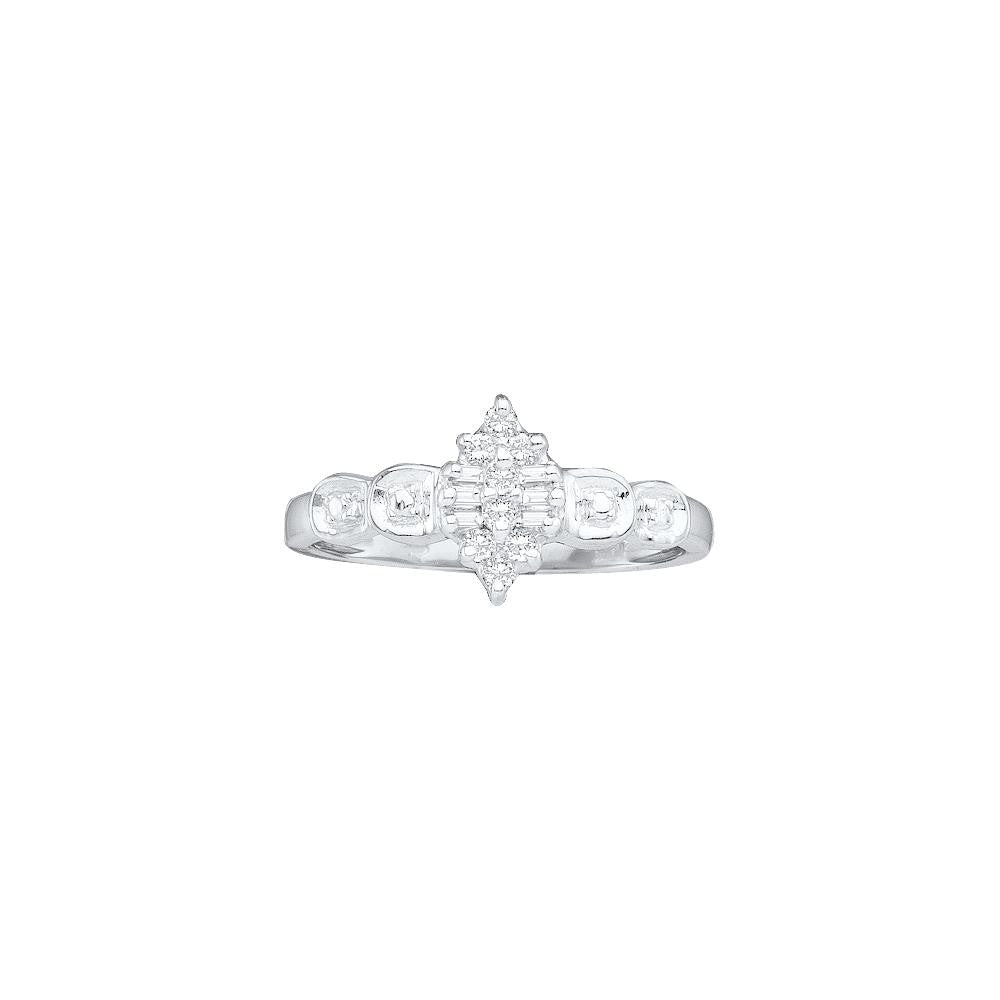 1-10CT-Diamond CLUSTER RING