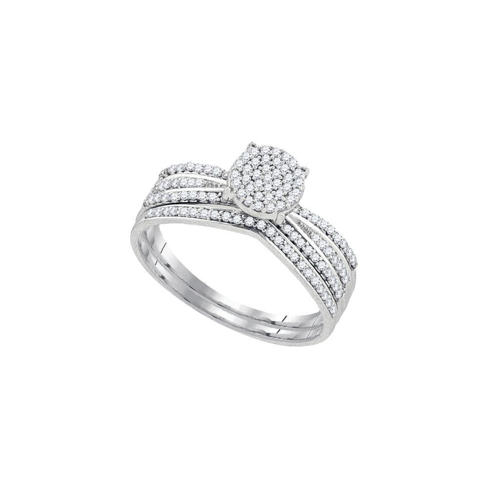 1-3CT-Diamond MICRO-PAVE  BRIDAL SET