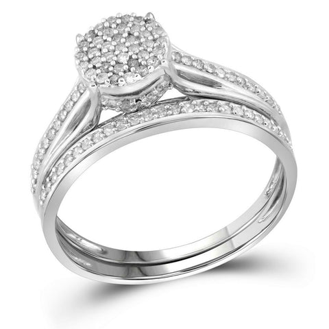 1-3CT-Diamond MICRO-PAVE  BRIDAL SET