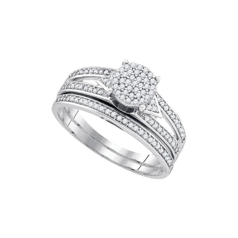 1-3CT-Diamond MICRO-PAVE  BRIDAL SET