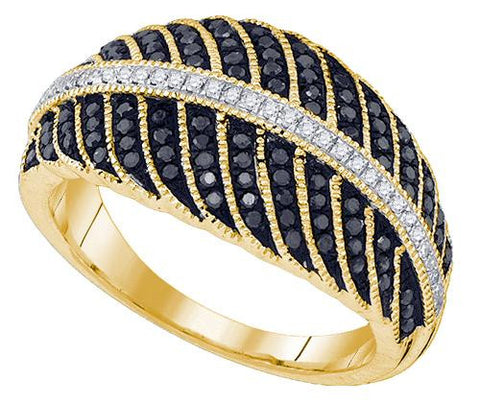 10K Yellow-gold 0.40CT DIAMOND MICRO PAVE RING