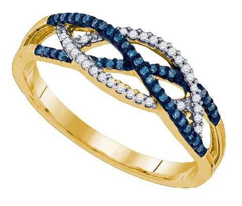 10K Yellow-gold 0.20CT DIAMOND MICRO PAVE RING