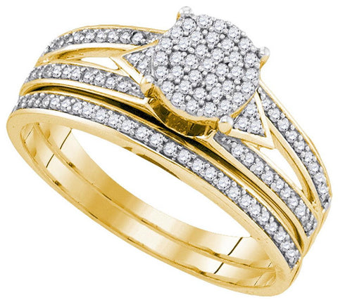 1-3CT-Diamond MICRO-PAVE  BRIDAL SET