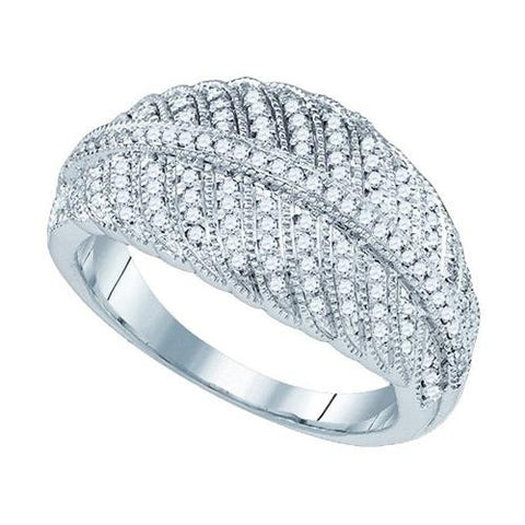 10KT White Gold 0.40CT DIAMOND MICRO-PAVE RING