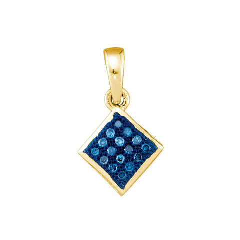 1-20CT-Diamond FASHION BLUE PENDANT