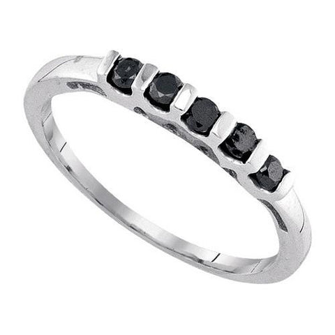 925 Sterling Silver White 0.24CT DIAMOND FASHION BAND