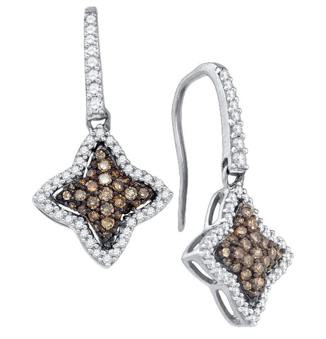 5-8CT-Diamond BROWN  EARRING