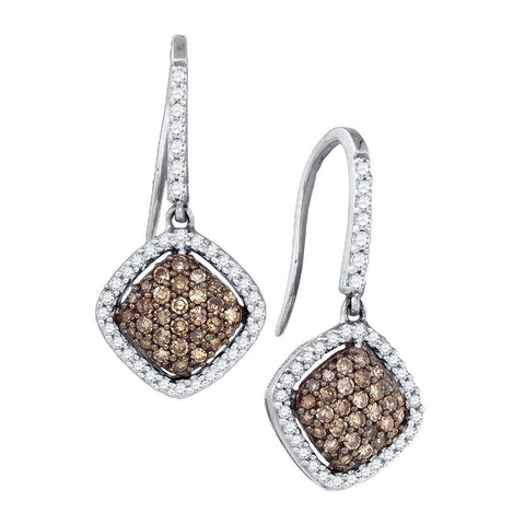 5-8CT-Diamond BROWN  EARRING