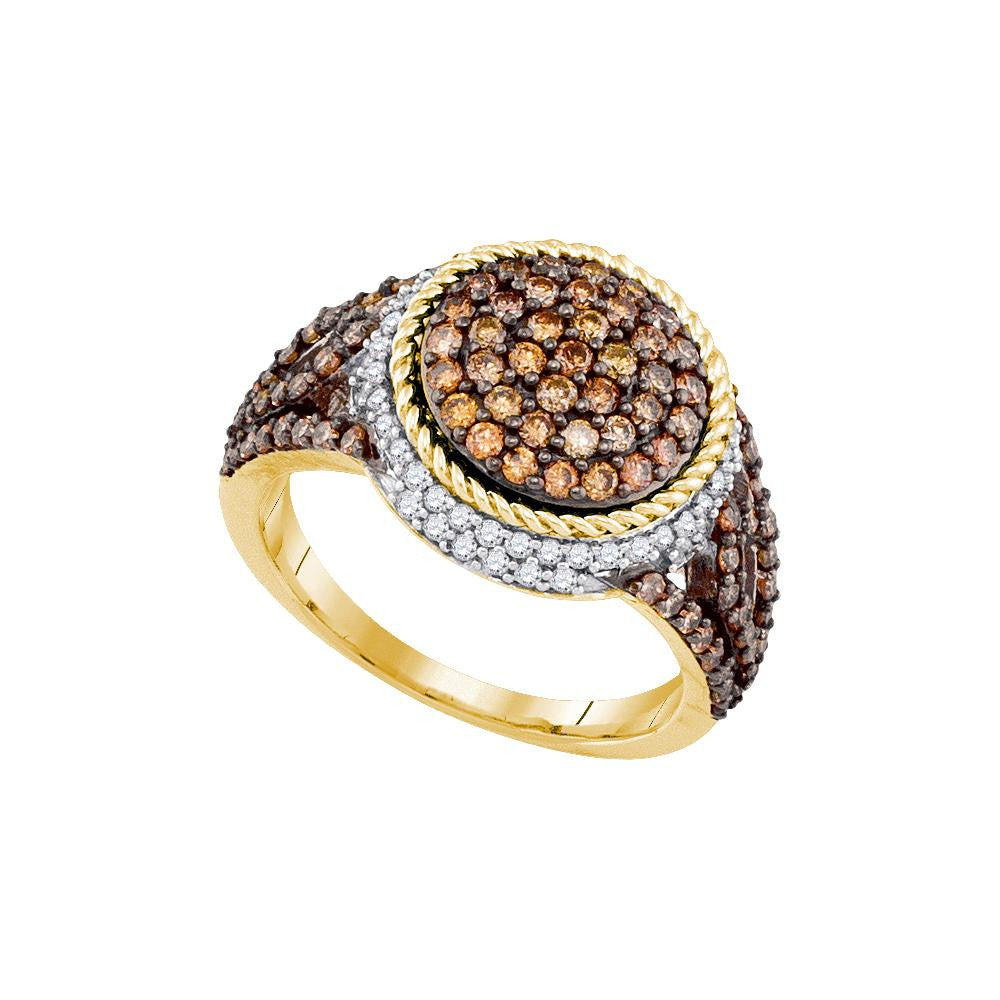 1 1-5CT-Diamond BROWN  RING