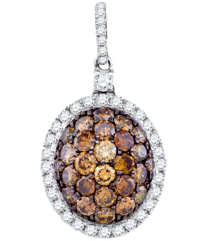 1 1-3CT-Diamond BROWN  PENDANT