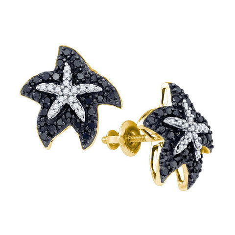 3-8CT-Diamond FASHION BLACK EARRING