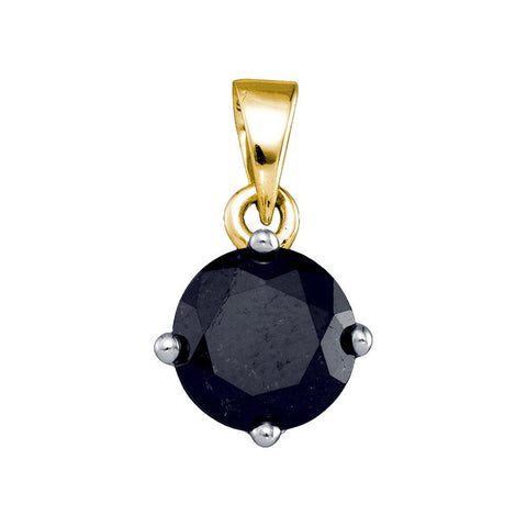 2 CT-Diamond FASHION BLACK PENDANT