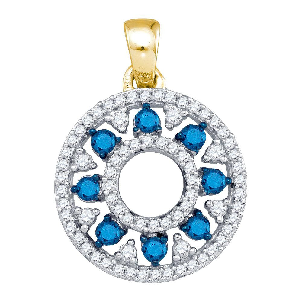 1-2CT-Diamond BLUE  PENDANT