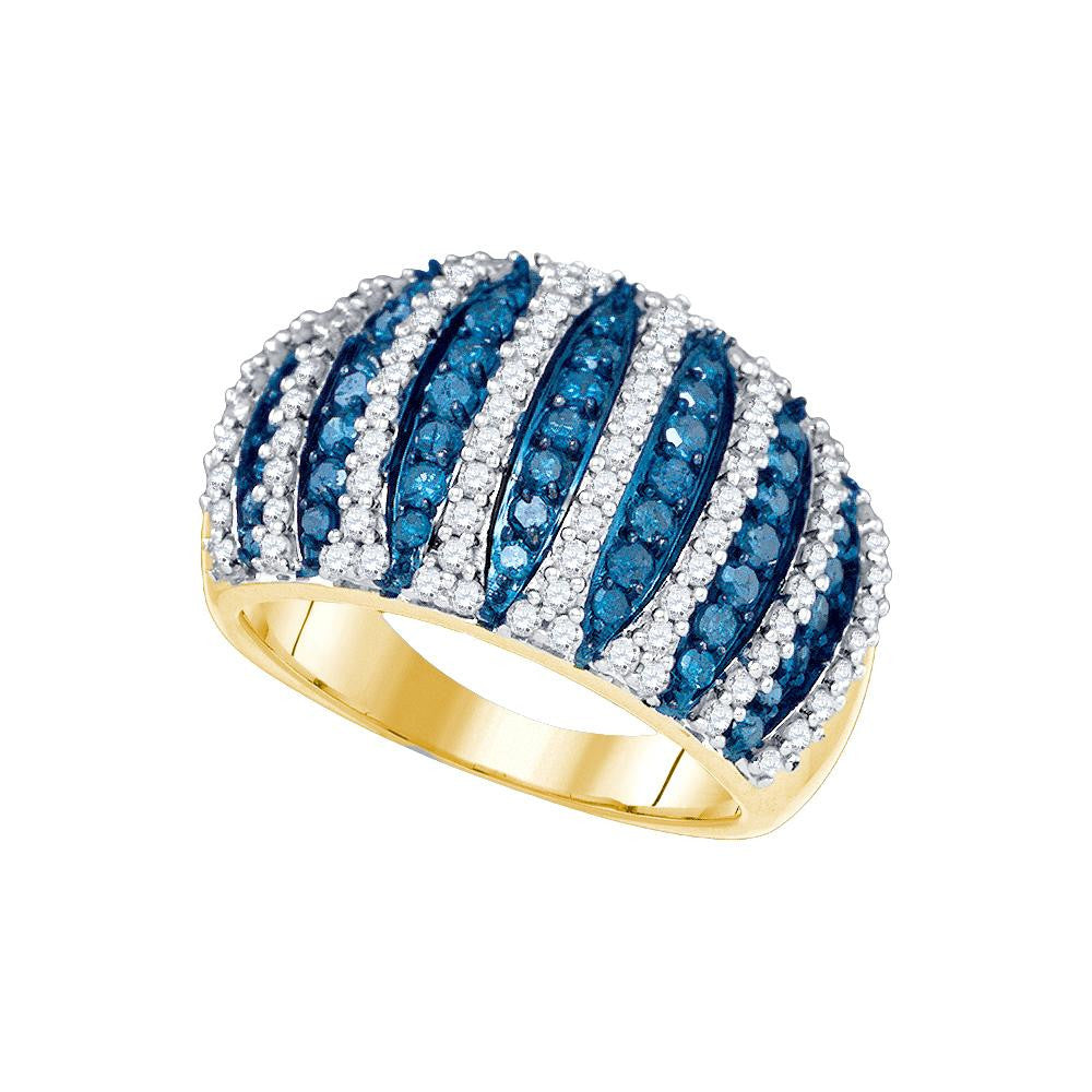 1 5-8CTW-Diamond FASHION BLUE BAND