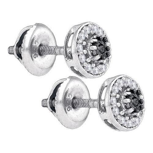 925 Sterling Silver White 0.16CTW DIAMOND MICRO-PAVE EARRING