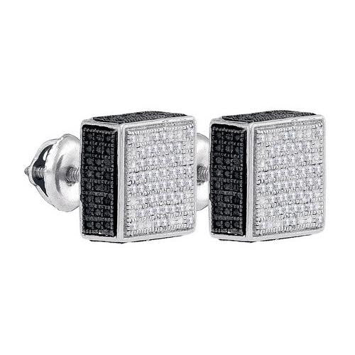 925 Sterling Silver White 0.28CTW DIAMOND MICRO-PAVE EARRING