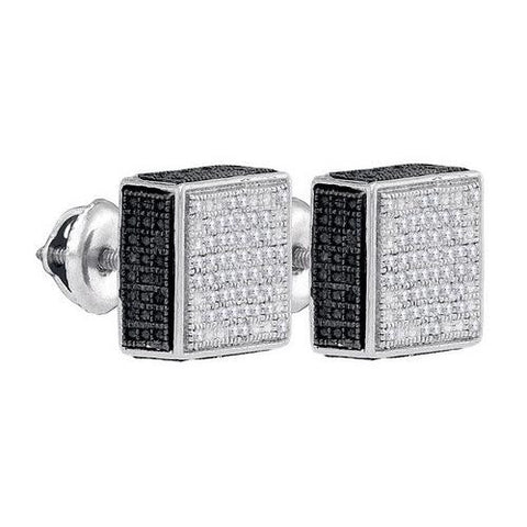 925 Sterling Silver White 0.28CTW DIAMOND MICRO-PAVE EARRING