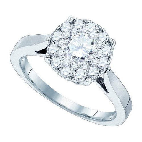 14KT White Gold 0.28CTW DIAMOND JADORE BRIDAL RING