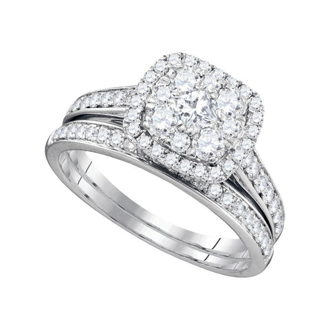 1 CTW-Diamond MONACO BRIDAL SET