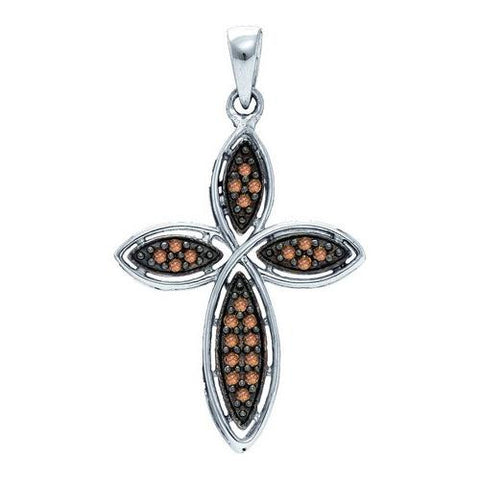 925 Sterling Silver White 0.25CTW DIAMOND FASHION PENDANT