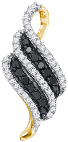 1-2CTW-Diamond BLACK  PENDANT