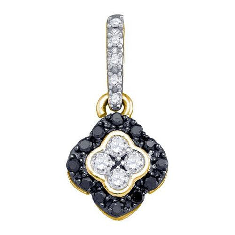 10KT Yellow Gold 0.29CTW DIAMOND FASHION PENDANT