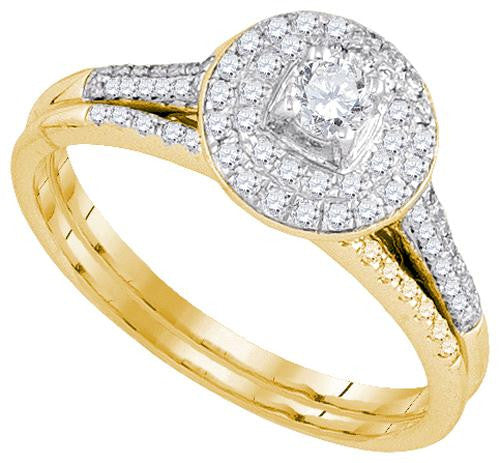 14KT Yellow Gold 0.50CTW DIAMOND BRIDAL SET