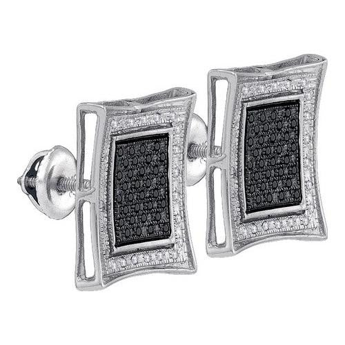 925 Sterling Silver White 0.32CTW DIAMOND MICRO-PAVE EARRING