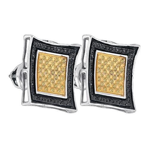 925 Sterling Silver White 0.33CTW DIAMOND MICRO-PAVE EARRING