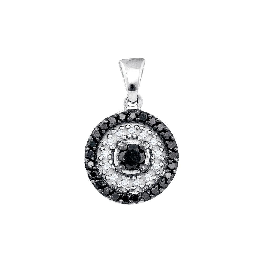 3-4CTW-Diamond BLACK  PENDANT