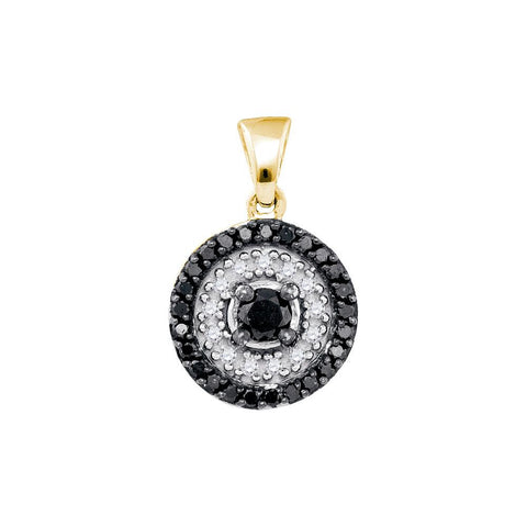 3-4CTW-Diamond BLACK MICRO-PAVE PENDANT