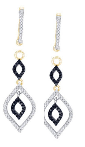 1-2CT-Diamond FASHION BLACK EARRING