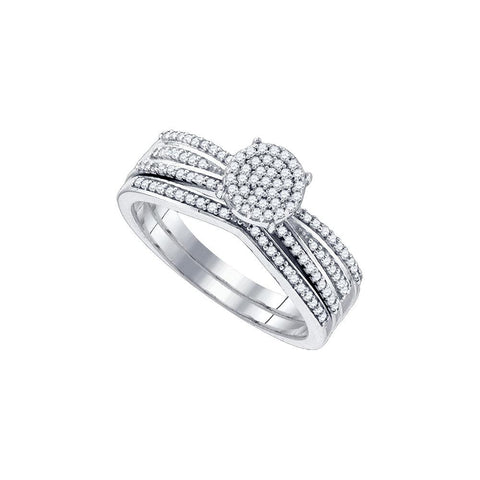 1-3CTW-Diamond MICRO-PAVE BRIDAL SET