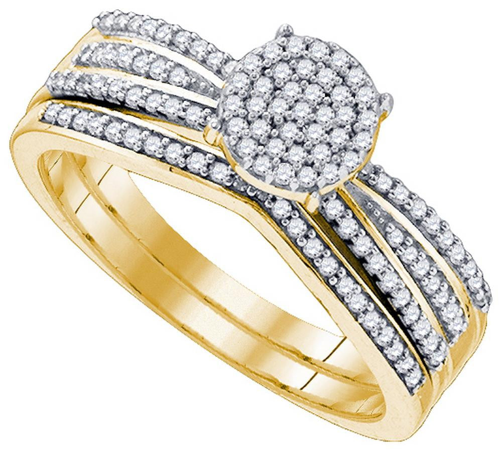 1-3CTW-Diamond MICRO-PAVE BRIDAL SET