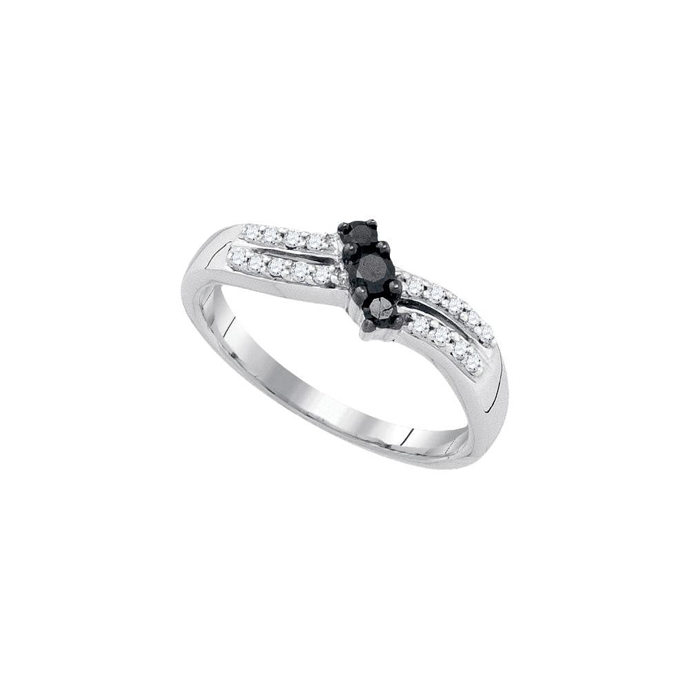 1-4CTW-Diamond FASHION BLACK RING