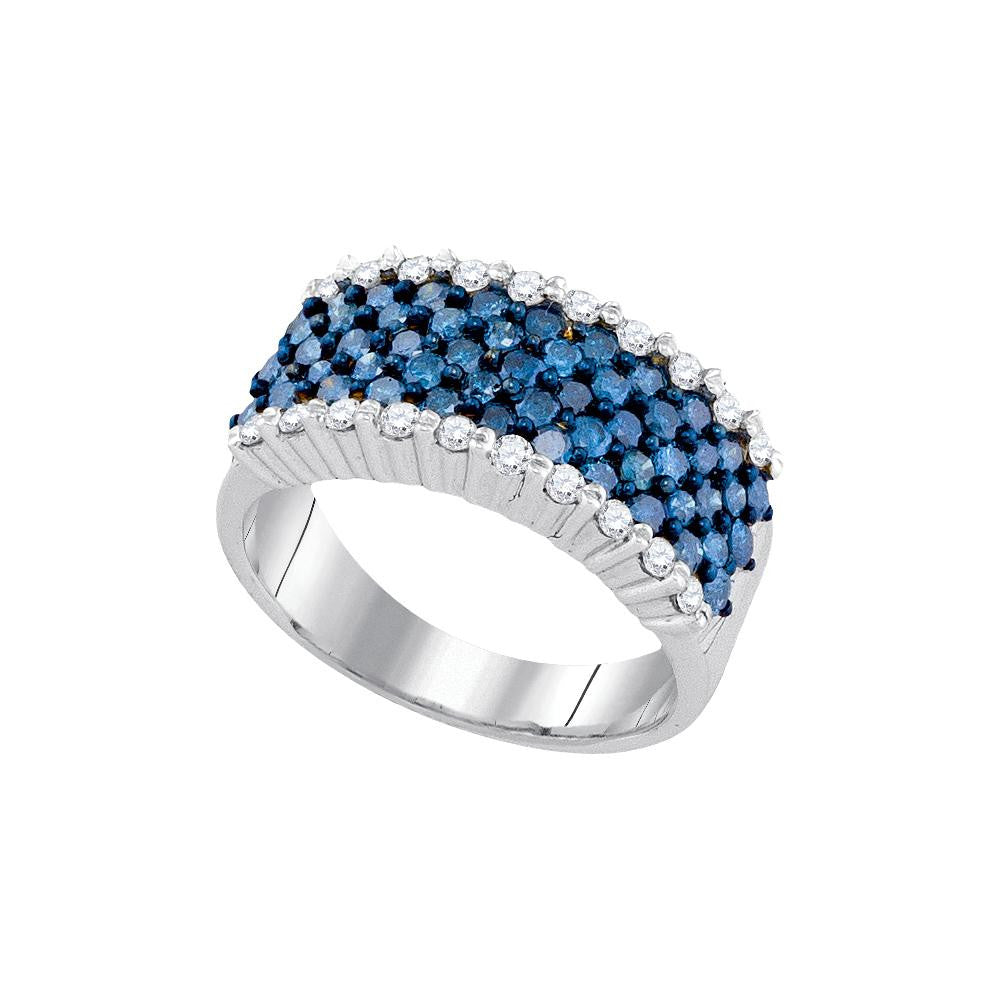 1 1-2CTW-Diamond FASHION BLUE BAND