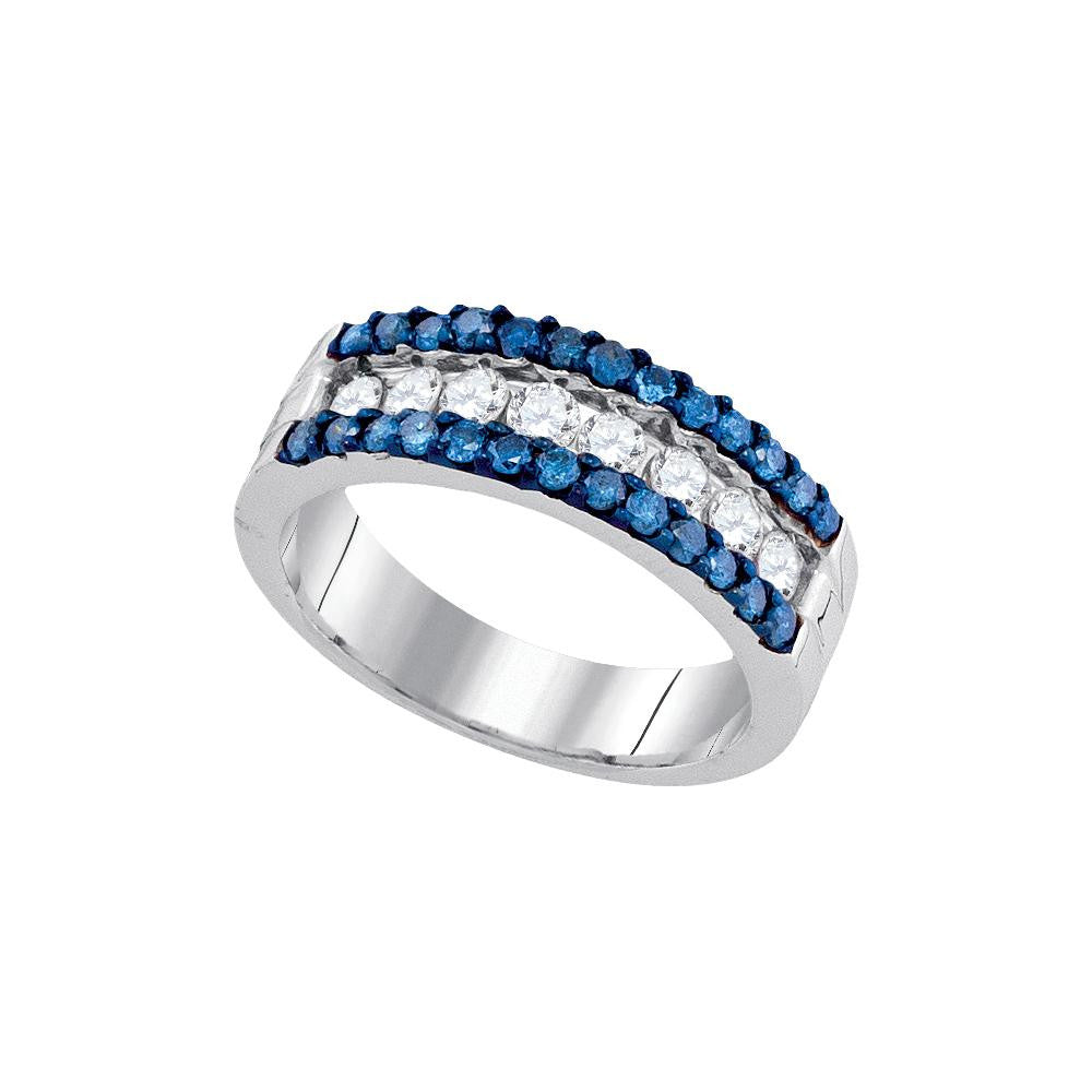 1 CTW-Diamond FASHION BLUE BAND