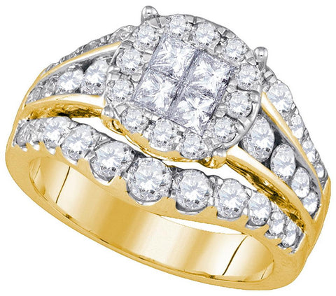 2  1-2CTW-Diamond SOLEIL BRIDAL RING"