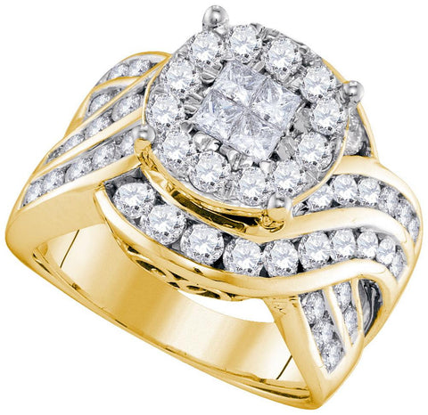 2  1-2CTW-Diamond SOLEIL BRIDAL RING"