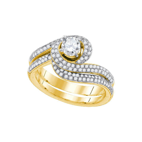 1 CT-Diamond 3-8CT-CRD BRIDAL SET