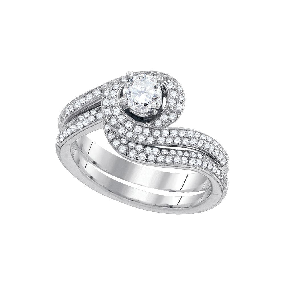 1 CT-Diamond 3-8CT-CRD BRIDAL SET