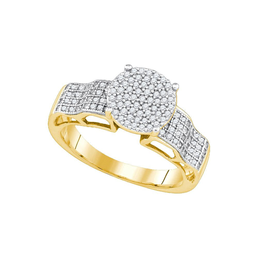 3-8CTW-Diamond MICRO-PAVE BRIDAL RING