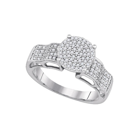 3-8CTW-Diamond MICRO-PAVE BRIDAL RING