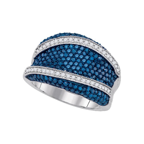 1 5-8CTW-Diamond FASHION BLUE BAND