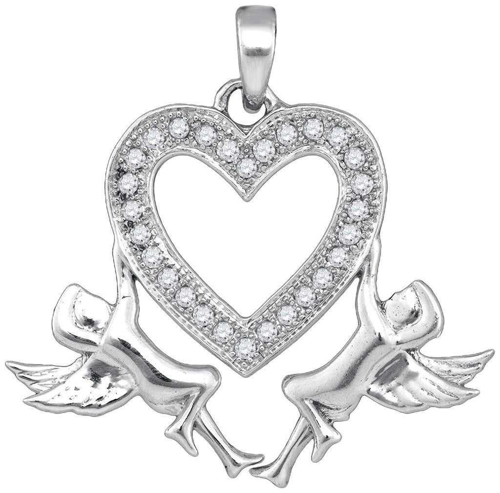 1-10CTW-Diamond HEART PENDANT