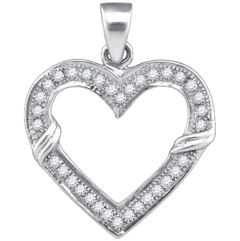 1-10CTW-Diamond HEART PENDANT