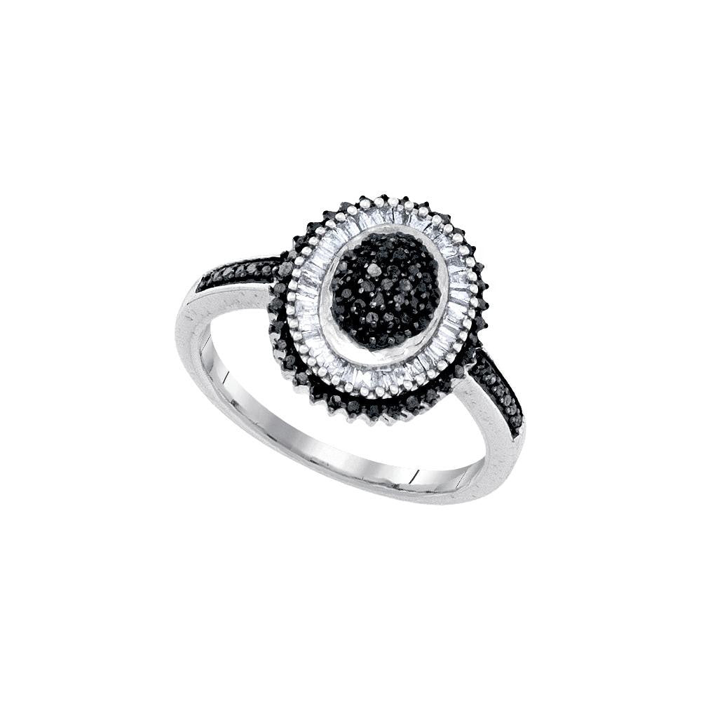 1-2CTW-Diamond FASHION BLACK RING