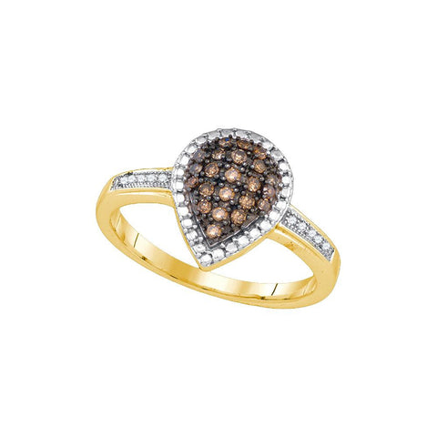 1-5CTW-Diamond FSAHION BROWN RING