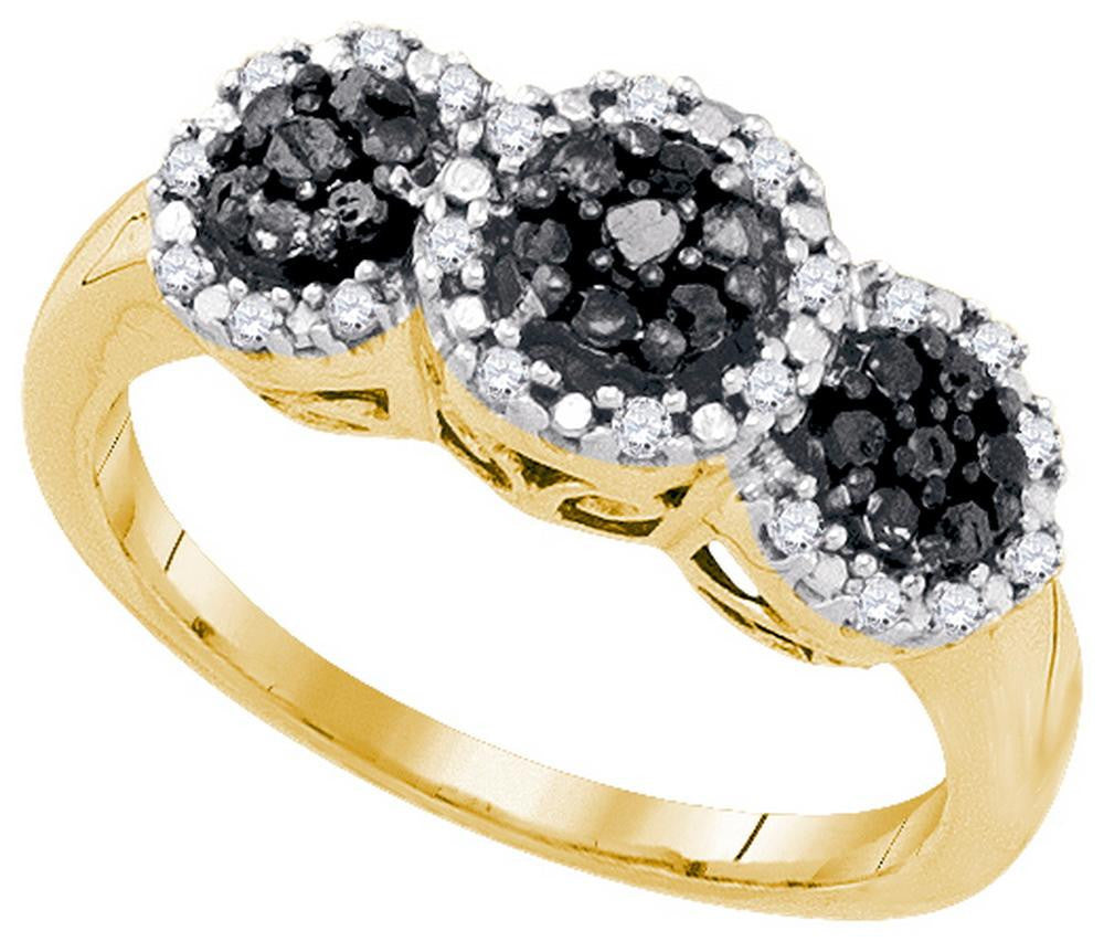 1-3CTW-Diamond FASHION BLACK RING